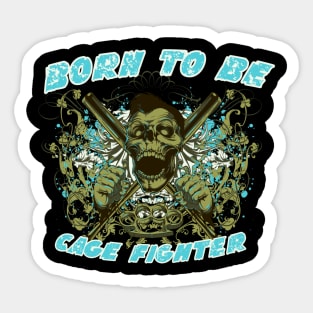 Scary Zombie Skull Sticker